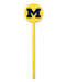 Michigan Wolverines Laser Cut Steel Garden Stake-Yellow  7