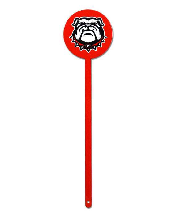 Georgia Bulldogs Laser Cut Steel Garden Stake-Bulldog Head Red  7