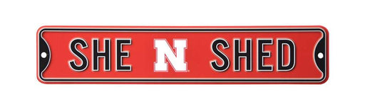 Nebraska Cornhuskers  Steel She Shed Sign  42