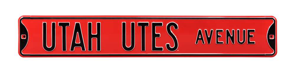 Utah Utes Steel Street Sign-UTAH UTES AVE  19