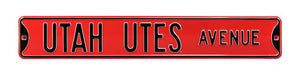 Utah Utes Steel Street Sign-UTAH UTES AVE  19