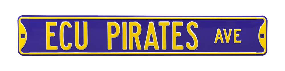 East Carolina Pirates Steel Street Sign-ECU PIRATES AVE  4