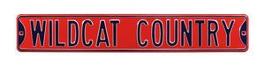 Arizona Wildcats Steel Street Sign-WILDCAT COUNTRY  16