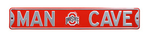 Ohio State Buckeyes Steel Street Sign with Logo-MAN CAVE  99