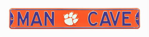 Clemson Tigers Steel Street Sign with LogoMAN CAVE  20