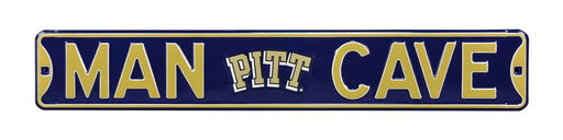 Pittsburgh Panthers Steel Street Sign with Vintage Logo-MAN CAVE  30