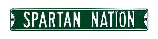 Michigan State Spartans Steel Street Sign-SPARTAN NATION  9