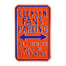 Clemson Tigers Steel Parking Sign-Tiger Meat  91