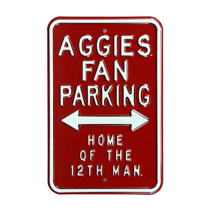 Texas A&M Aggies Steel Parking Sign-12th Man  236