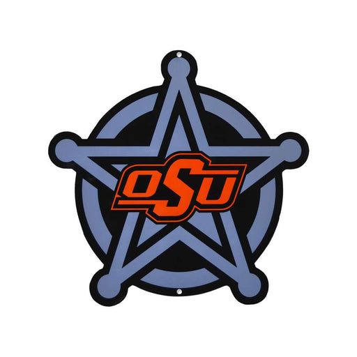 Oklahoma State Cowboys Laser Cut Steel Logo Spirit Size-Badge Logo  4