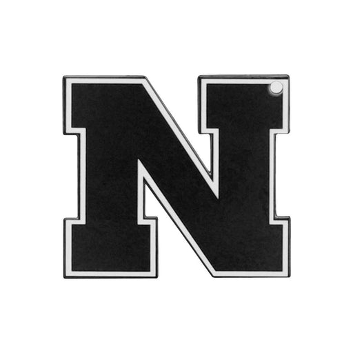 Nebraska Cornhuskers Laser Cut Logo Steel Magnet-Block N Black  32