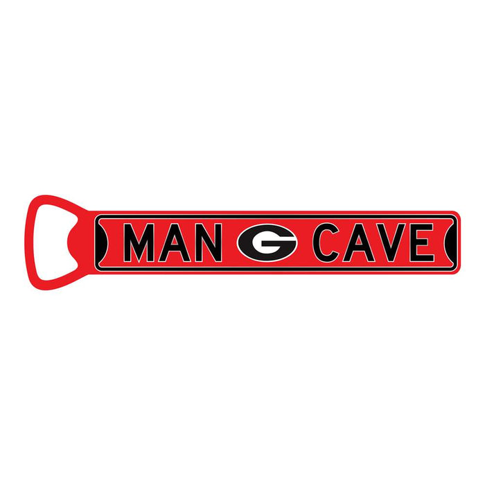 Georgia Bulldogs Steel Bottle Opener 7" Magnet MAN CAVE  8