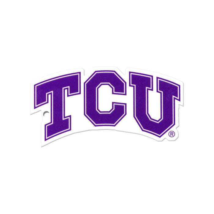 TCU Horned Frogs Laser Cut Logo Steel Magnet-Primary Word Mark  34