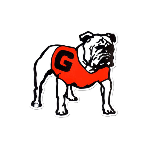 Georgia Bulldogs Laser Cut Logo Steel Magnet-Vintage Standing Bulldog  2