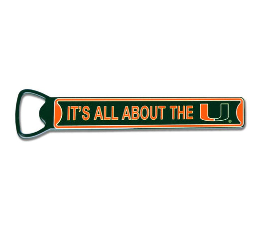 Miami Hurricanes Steel Bottle Opener 7" Magnet  78