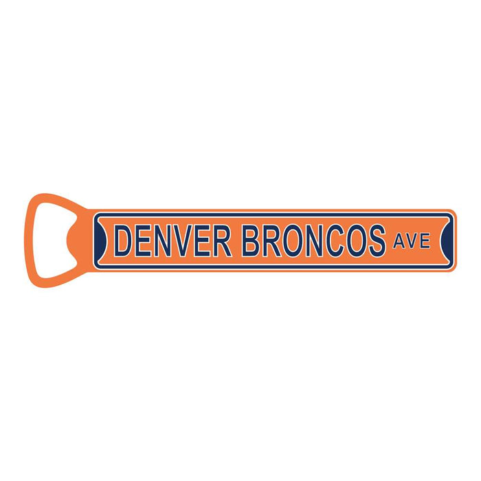 Denver Broncos  Steel Bottle Opener 7" Magnet  68