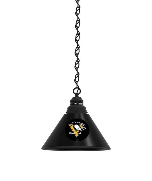 Pittsburgh Penguins Pendant Light with Black Fixture