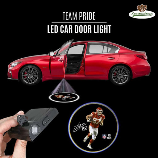 Kansas City Chiefs LED Car Door Light TRAVIS KELCE