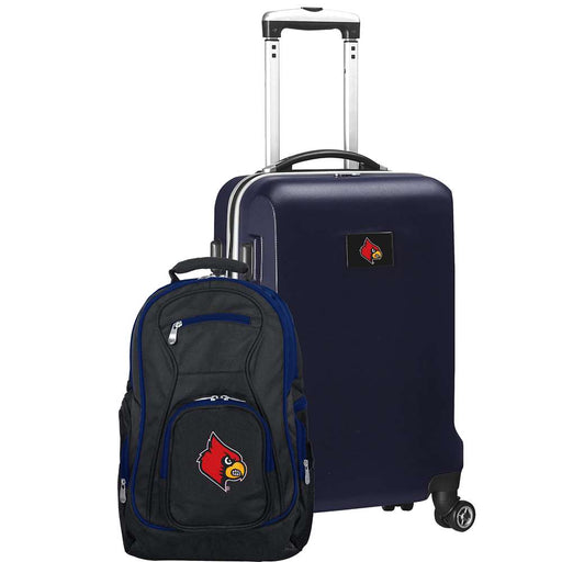 Louisville Cardinals Deluxe 2 Piece Backpack & Carry-On Set L104