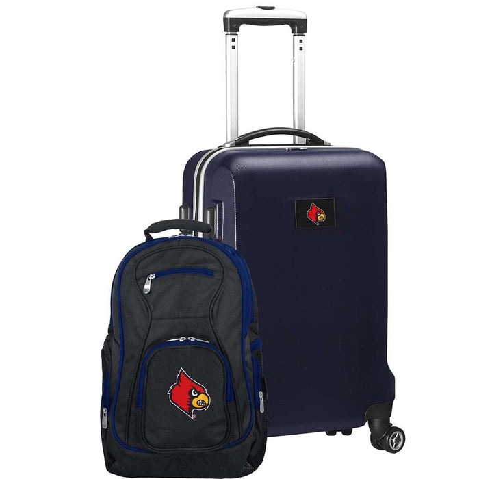 Louisville Cardinals Deluxe 2 Piece Backpack & Carry-On Set L104