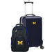 Michigan Wolverines Deluxe 2 Piece Backpack & Carry-On Set L104