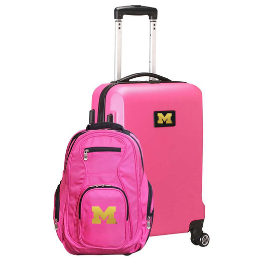 Michigan Wolverines Deluxe 2 Piece Backpack & Carry-On Set L104