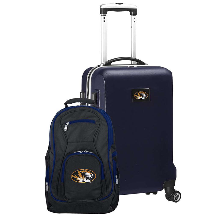 Missouri Tigers Deluxe 2 Piece Backpack & Carry-On Set L104