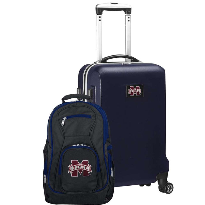 Mississippi State Bulldogs Deluxe 2 Piece Backpack & Carry-On Set L104