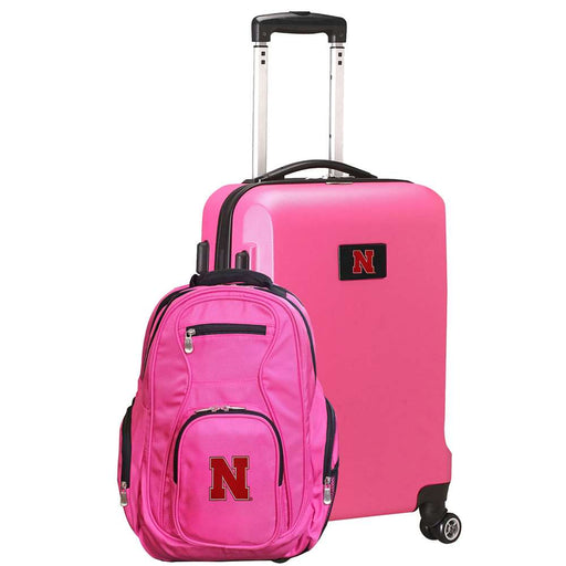 Nebraska Corn Huskers Deluxe 2 Piece Backpack & Carry-On Set L104