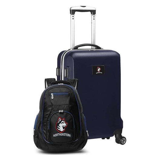 Northeastern Huskies Deluxe 2 Piece Backpack & Carry-On Set L104