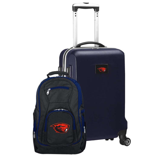 Oregon State Beavers Deluxe 2 Piece Backpack & Carry-On Set L104