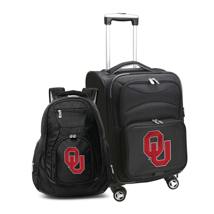 Oklahoma Sooners 2-Piece Backpack & Carry-On Set L102