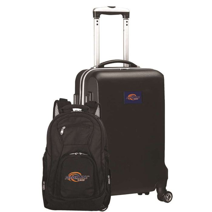 Pepperdine Waves Deluxe 2 Piece Backpack & Carry-On Set L104