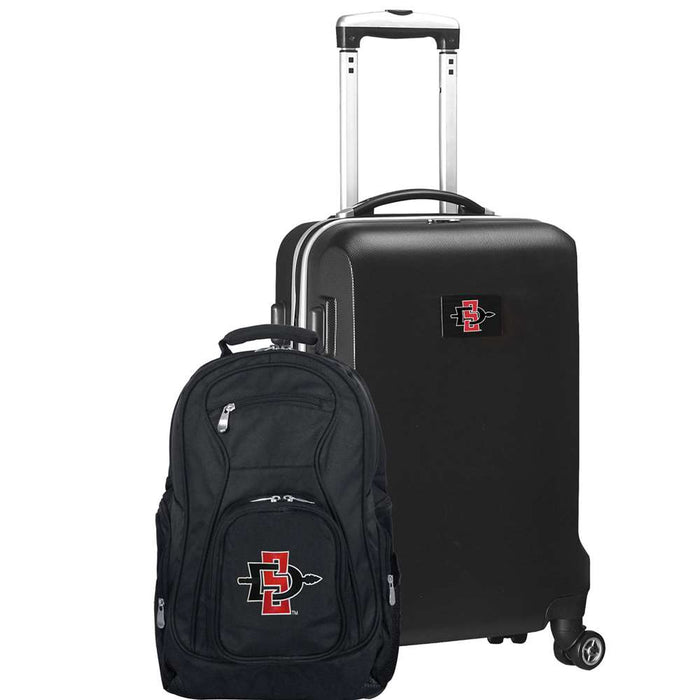 San Diego State Aztecs Deluxe 2 Piece Backpack & Carry-On Set L104