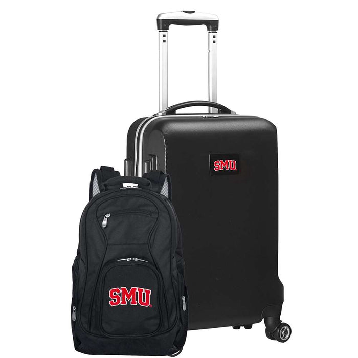 Southern Methodist SMU Mustangs Deluxe 2 Piece Backpack & Carry-On Set L104