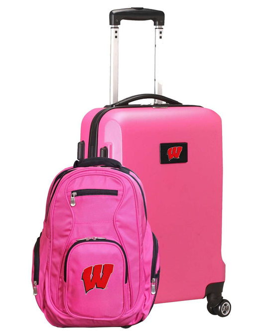 Wisconsin Badgers Deluxe 2 Piece Backpack & Carry-On Set L104