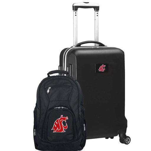 Washington State Cougars Deluxe 2 Piece Backpack & Carry-On Set L104