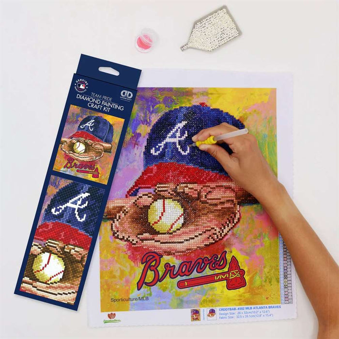 Atlanta Baseball Braves Diamond Art Craft Kit