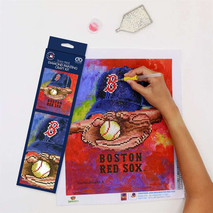 Boston Baseball Red Sox Diamond Art Craft Kit