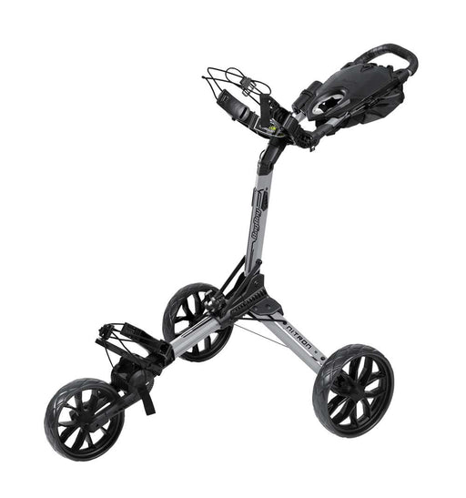 BagBoy Nitron Auto-Open Golf Bag Push Cart Silver/Black  