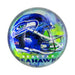 Seattle Football Seahawks Glass Dome Paperweight