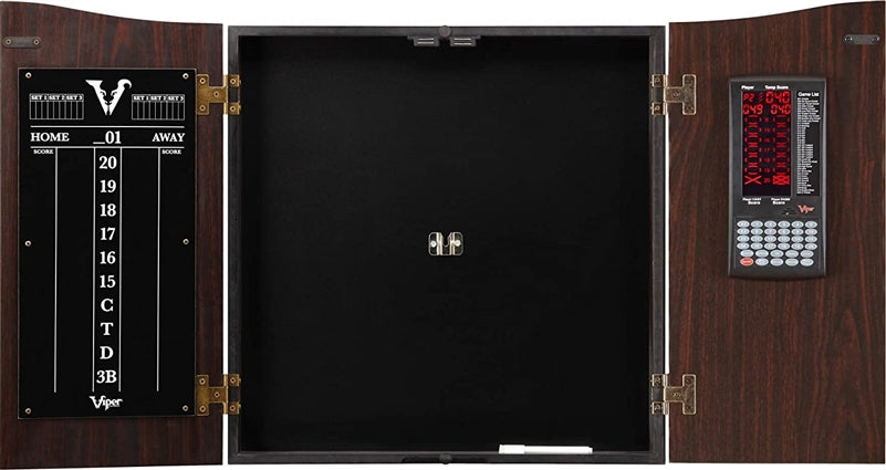 Viper Vault Deluxe Dartboard Cabinet with Pro Score