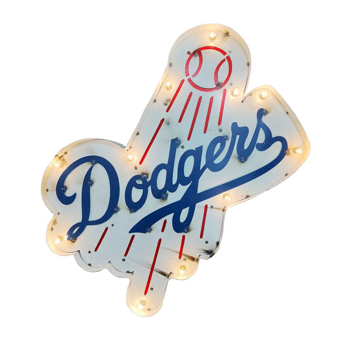 Los Angeles Dodgers Recycled Metal Wall Art