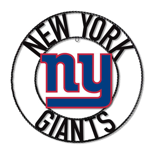 New York Giants 24" Wrought Iron Wall Art