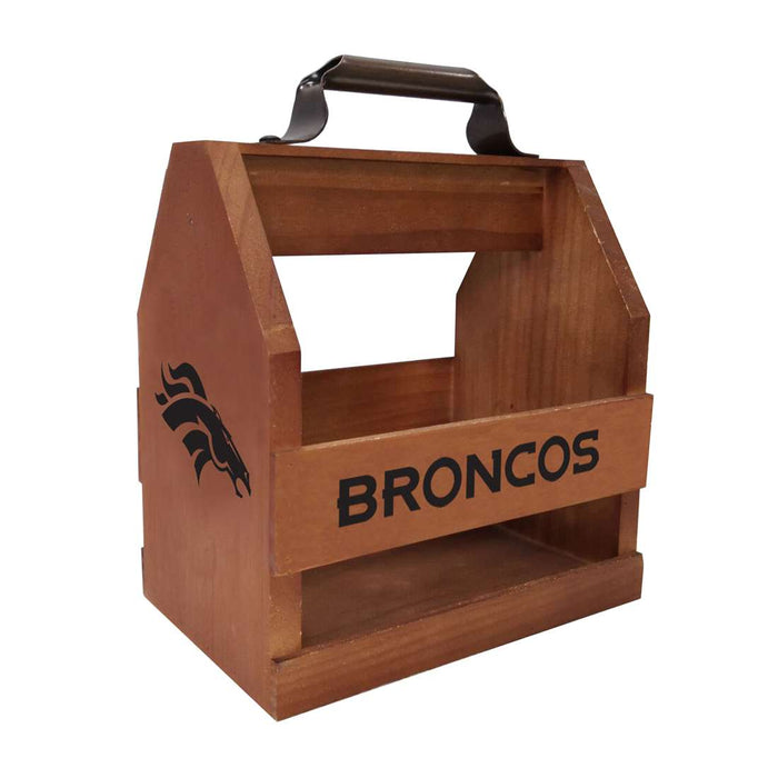 Denver Broncos Wood  BBQ Caddy