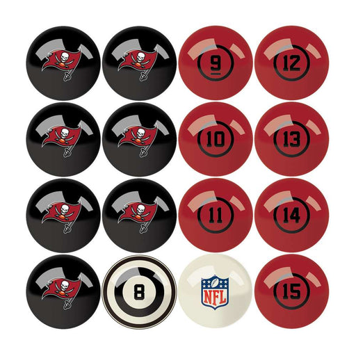 Tampa Bay Buccaneers Billiard Balls With Numbers