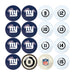 New York Giants Billiard Balls With Numbers