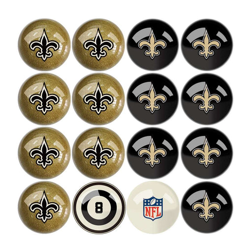 New Orleans Saints Billiard Balls With Numbers