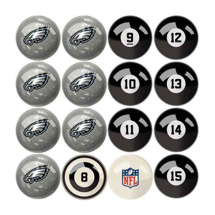 Philadelphia Eagles Billiard Balls With Numbers