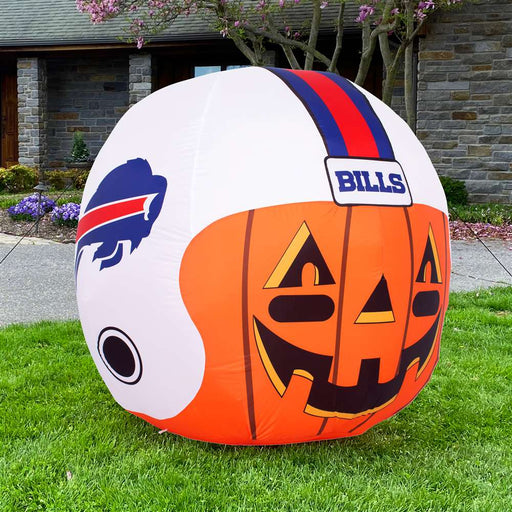 Buffalo Football Bills Inflatable Jack-O'-Helmet Halloween Yard Decoration